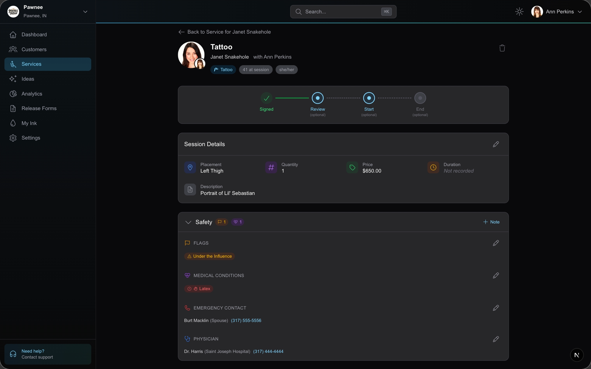 Service Lifecycle screenshot